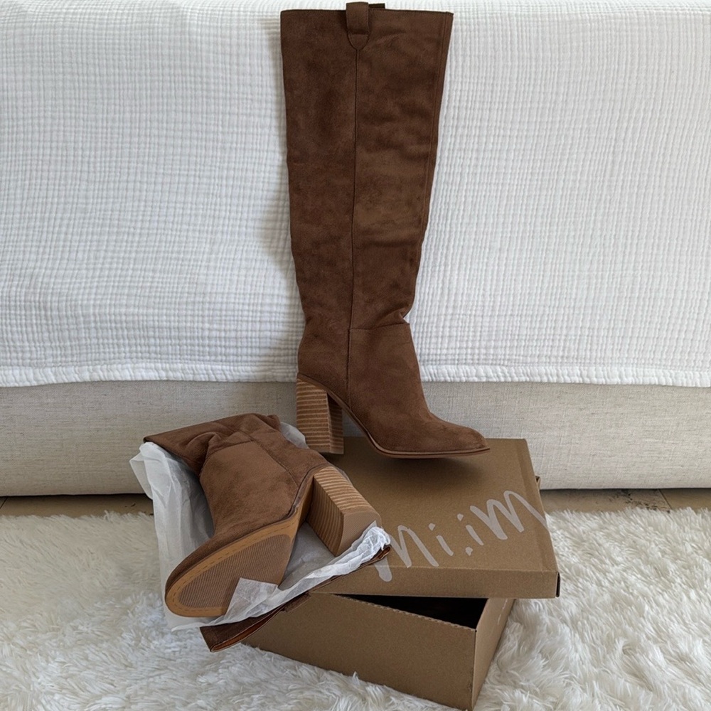 Mi.iM Brown Knee High Suede Boots